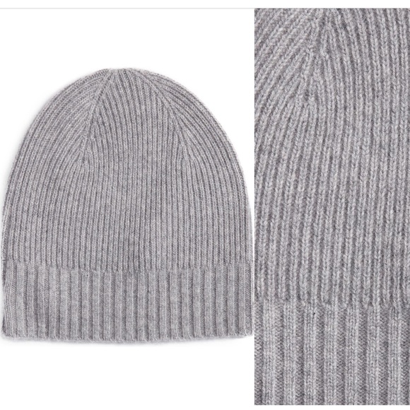 Nordstrom recycled cashmere beanie hat one size - Picture 1 of 3